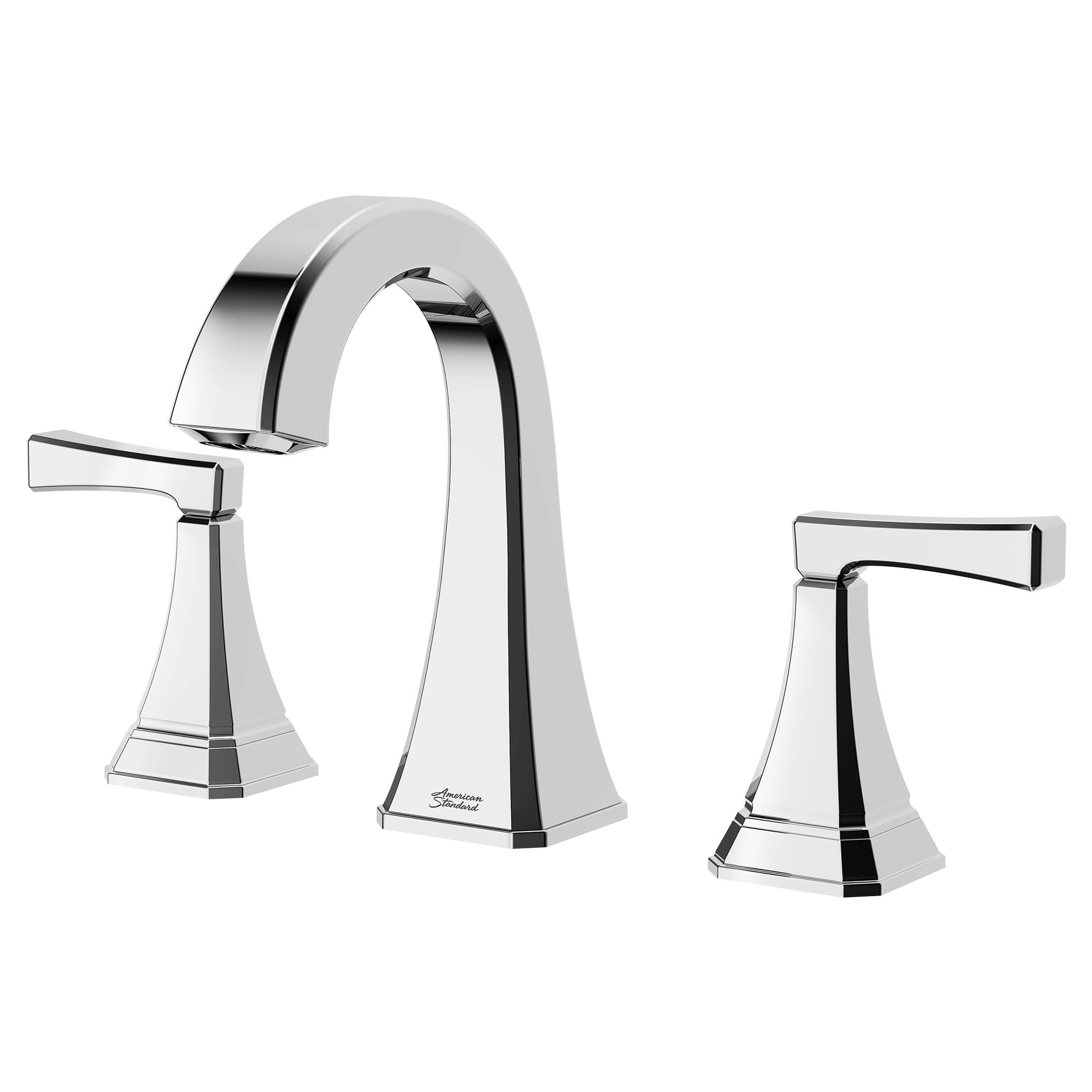 Westerly 8 In Widespread 2 Handle Bathroom Faucet 12 GPM with Lever Handles CHROME